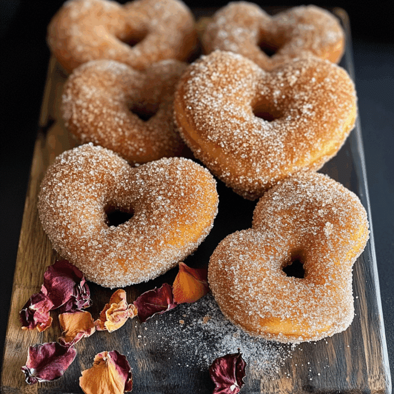 Cinnamon Sugar Heart Doughnuts Recipe