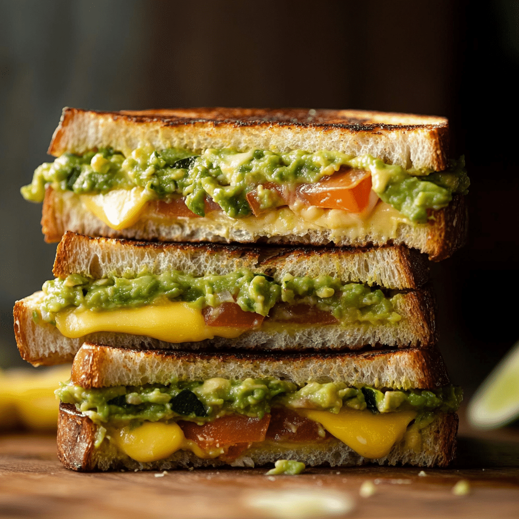 Guacamole Grilled Cheese Sandwich