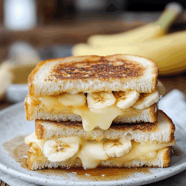 Honey Banana Grilled Cheese Sandwich