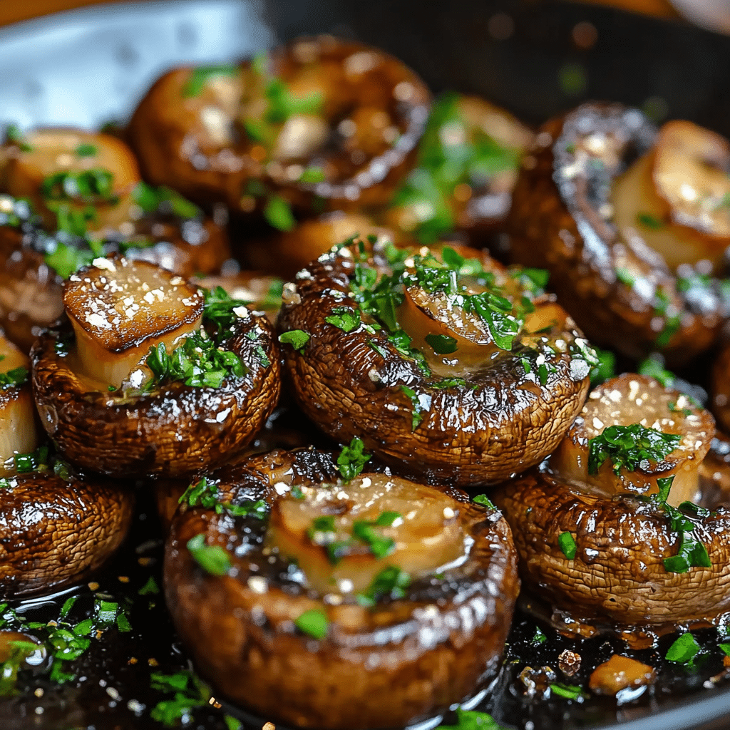 Steakhouse Garlic Butter Mushrooms Recipe