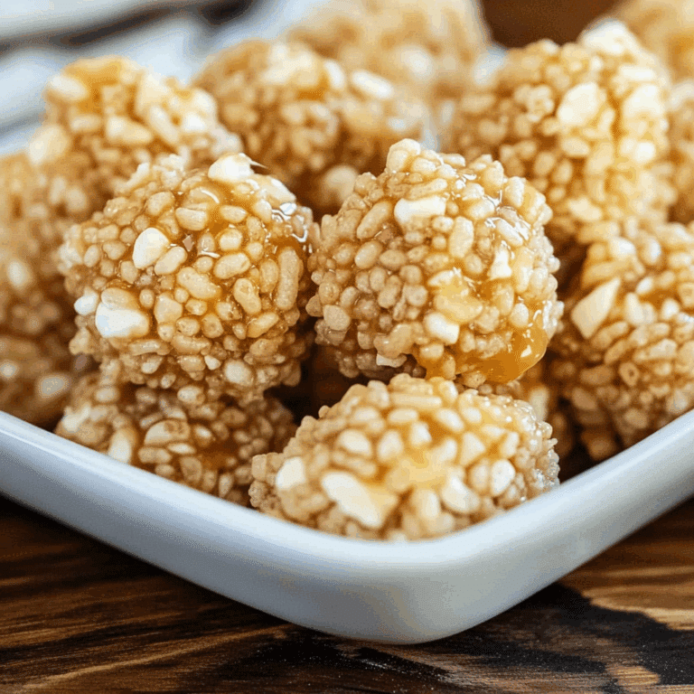 Caramel Marshmallow Rice Krispie Balls Recipe
