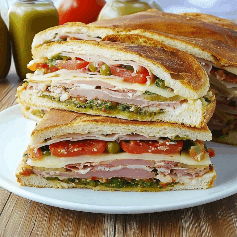 Classic Italian Muffuletta Sandwich Recipe
