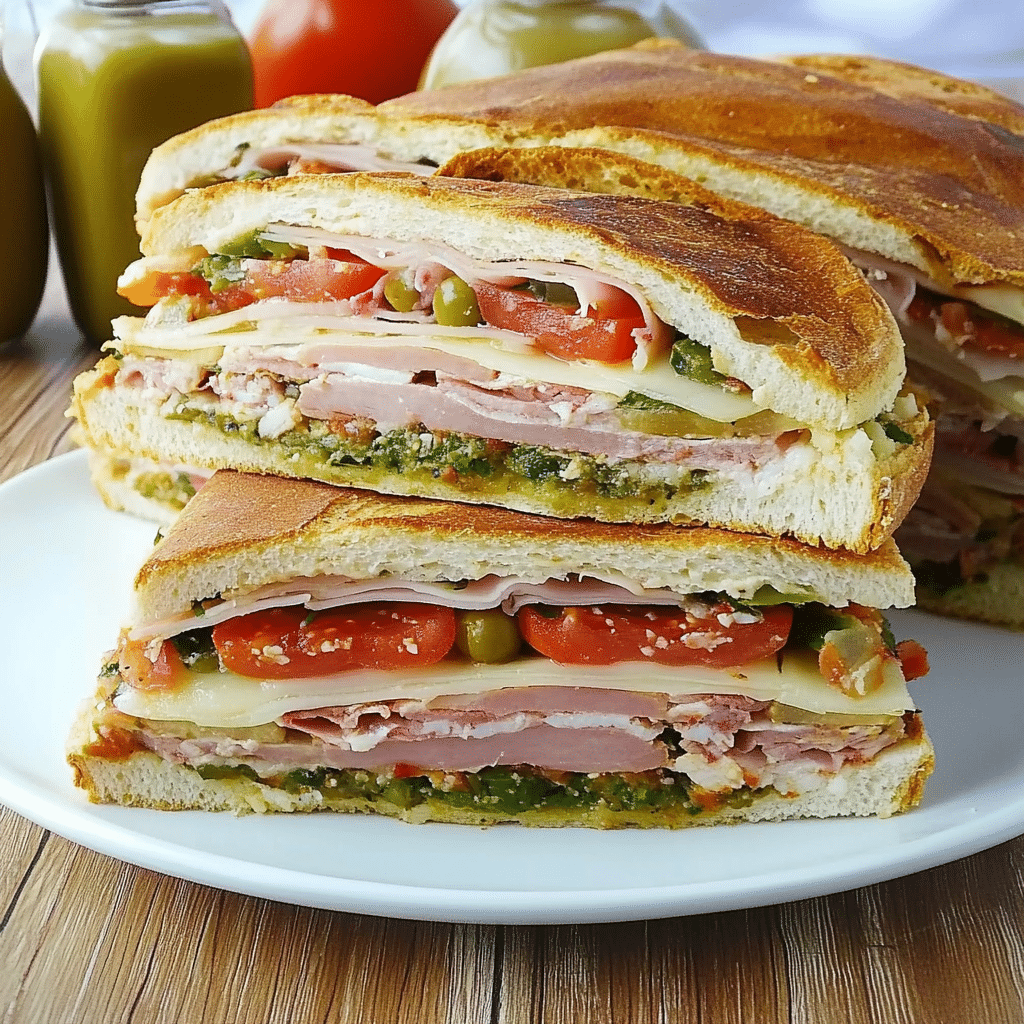 Classic Italian Muffuletta Sandwich Recipe