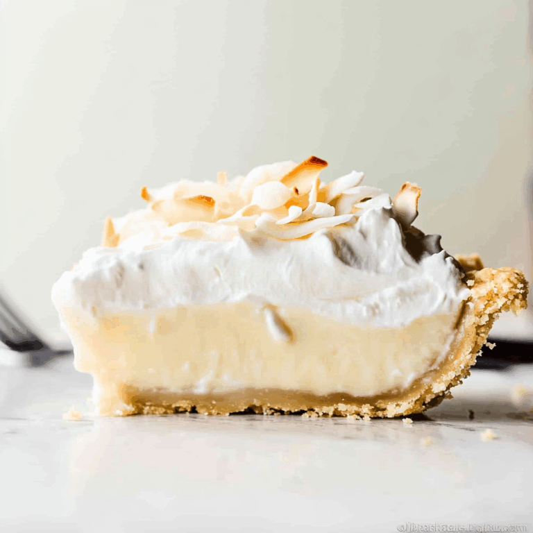 Easy Coconut Cream Pie Recipe