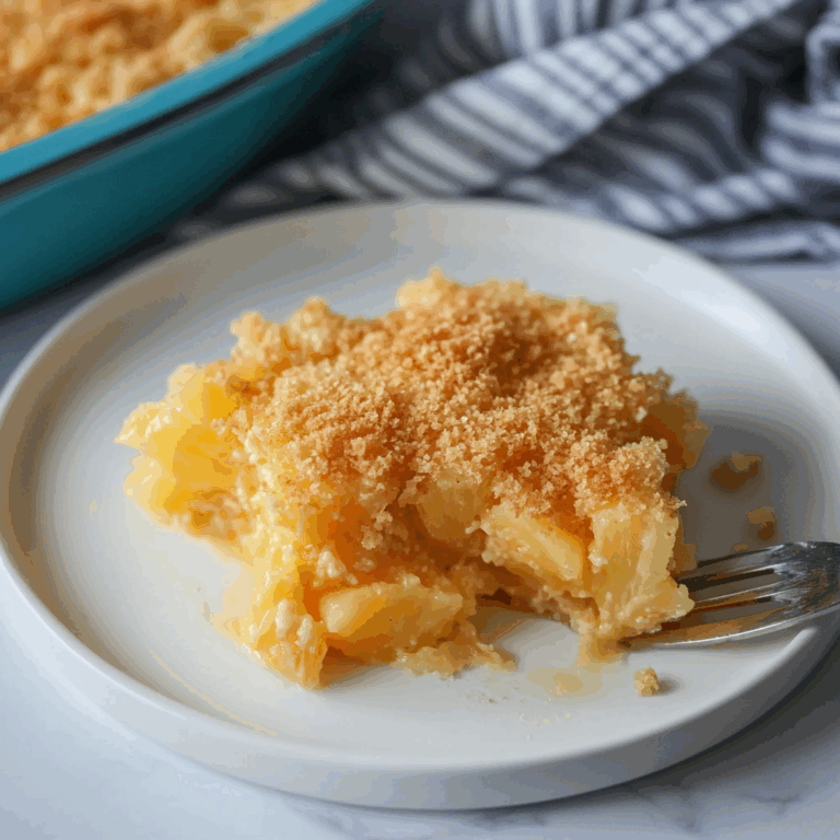 Easy Pineapple Casserole Recipe
