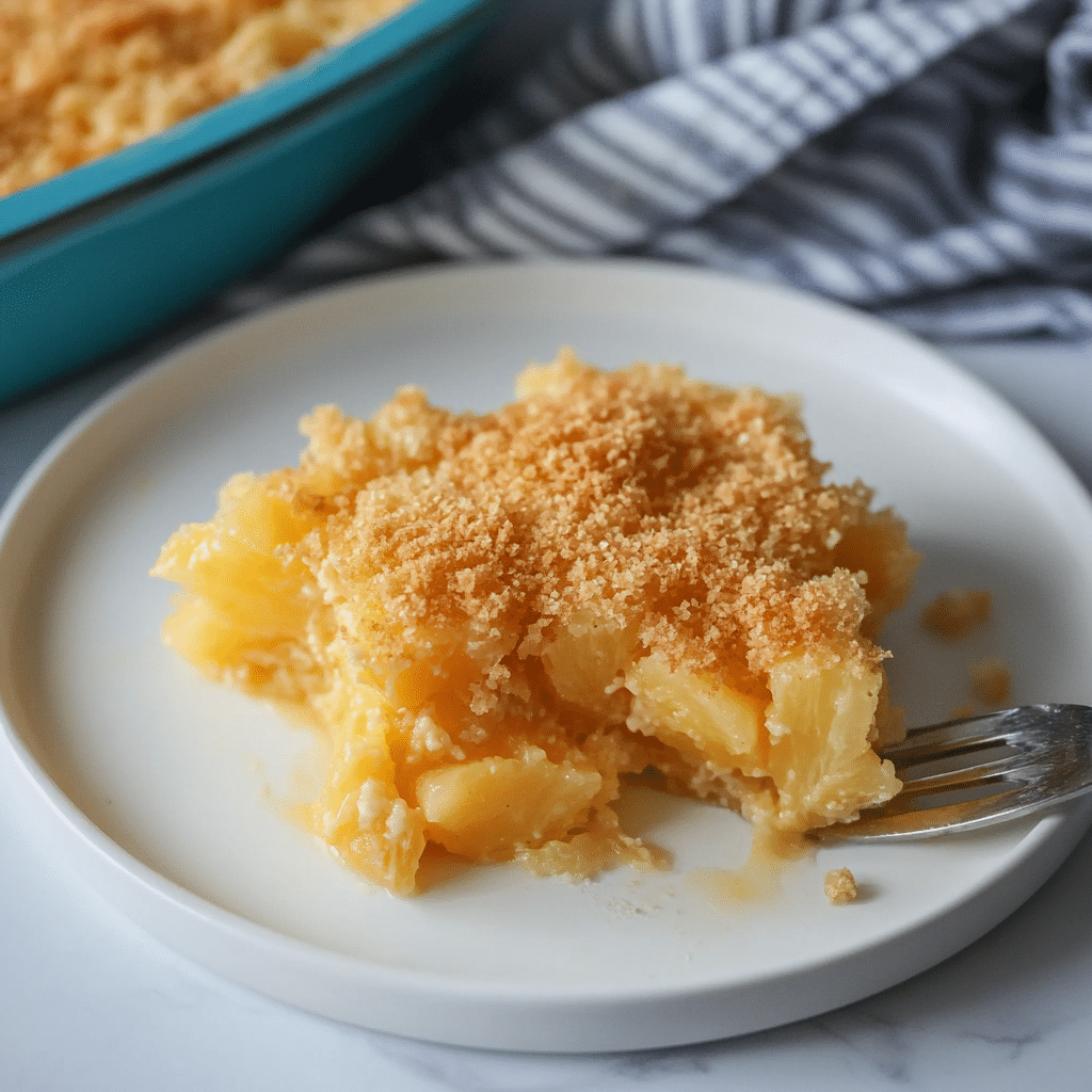 Easy Pineapple Casserole Recipe