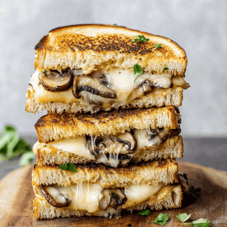 Garlic Mushroom Grilled Cheese