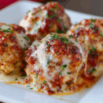 Baked Chicken Parmesan Meatballs