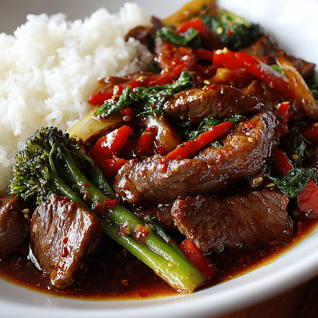 Beef Stir Fry with Honey Pepper Sauce