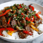 Black Pepper Beef Stir Fry