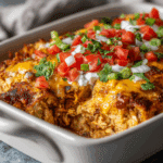 Cheesy Chicken Taco Casserole