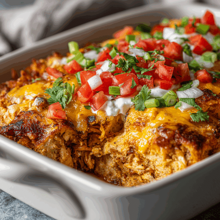 Cheesy Chicken Taco Casserole