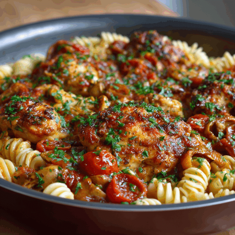 Chicken Cacciatore with Pasta