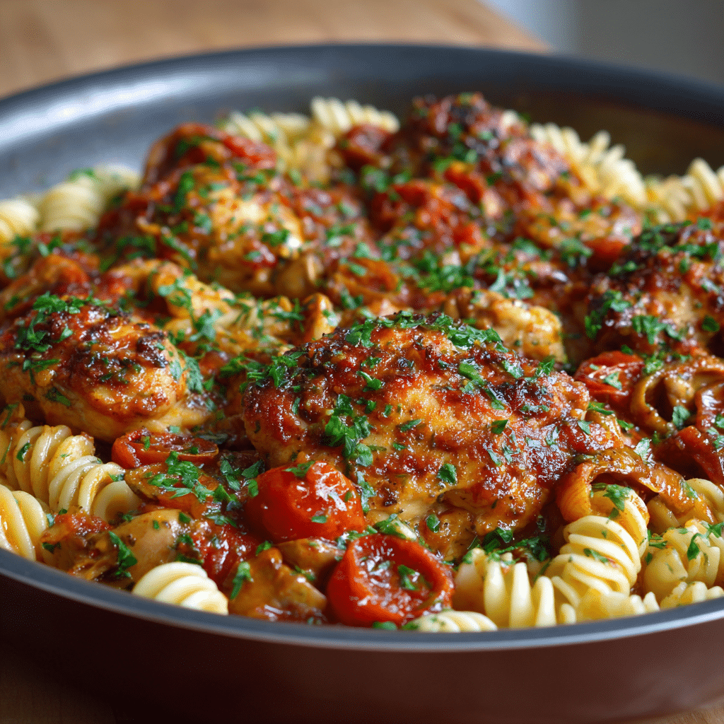 Chicken Cacciatore with Pasta