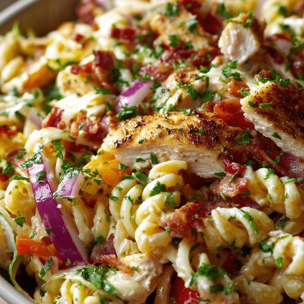 Chicken Club Pasta Salad