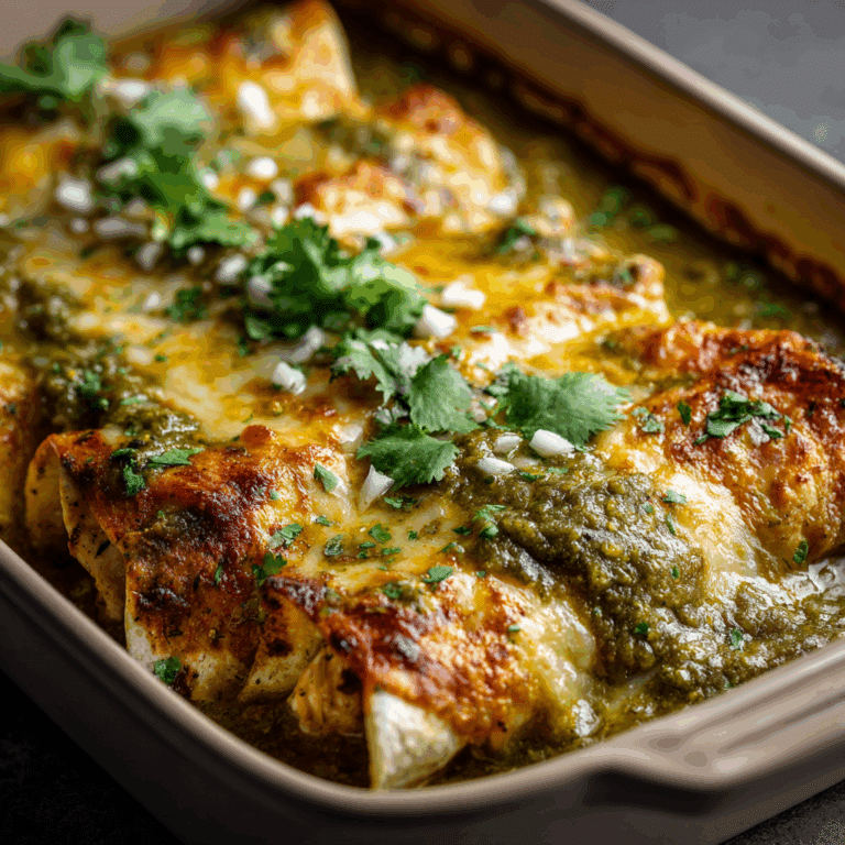 Chicken Enchiladas with Green Sauce