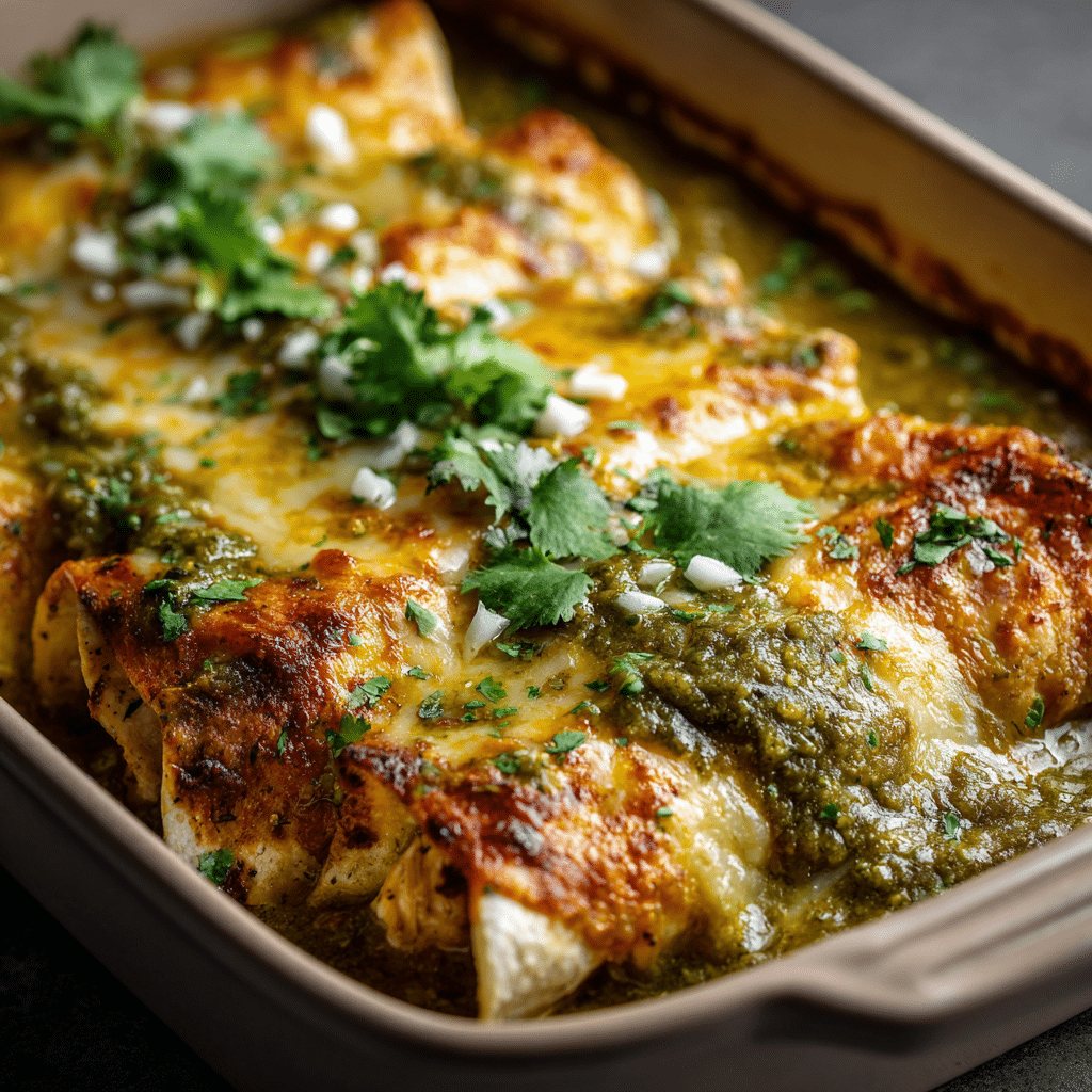 Chicken Enchiladas with Green Sauce