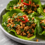 Chicken Larb Lettuce Wraps