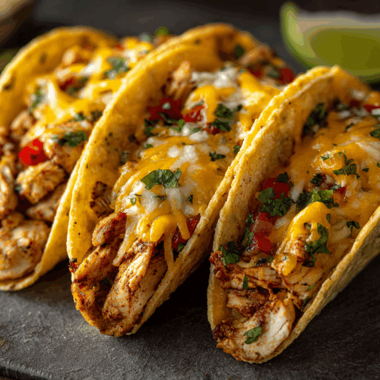 Chicken Tacos with Cheese