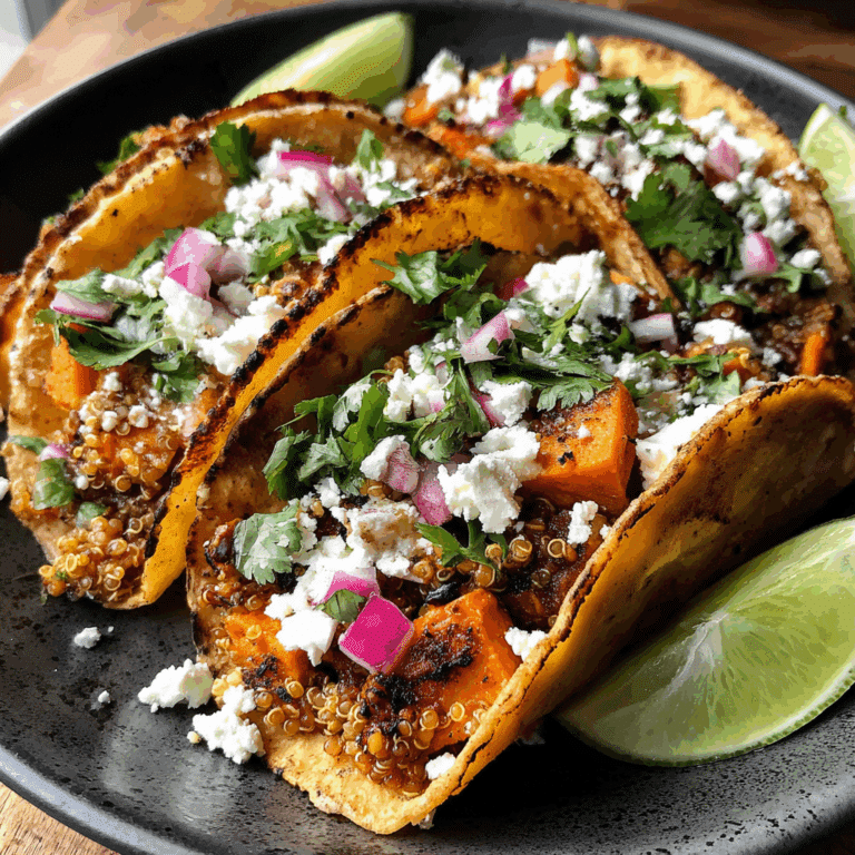 Chipotle Sweet Potato Quinoa Tacos