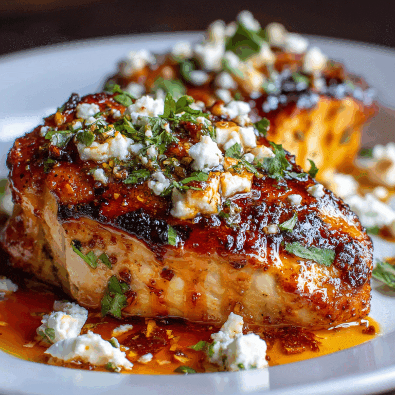 Feta Chicken with Hot Honey Drizzle