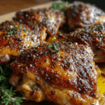 Garlic Black Pepper Chicken Thighs