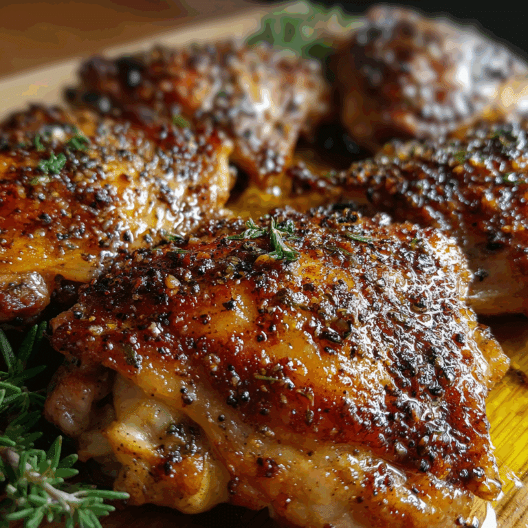 Garlic Black Pepper Chicken Thighs