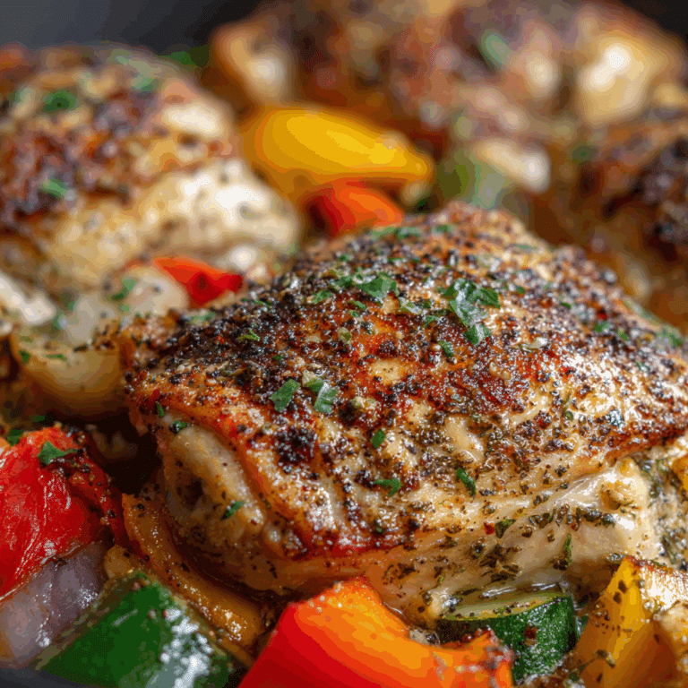 Garlic Chicken with Veggies