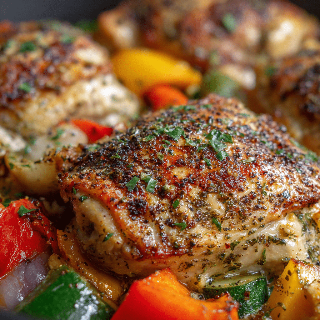 Garlic Chicken with Veggies