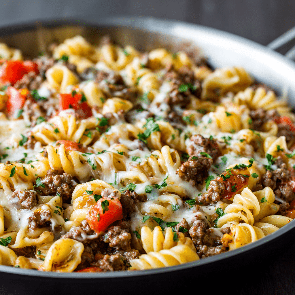 Ground Beef Pasta Skillet