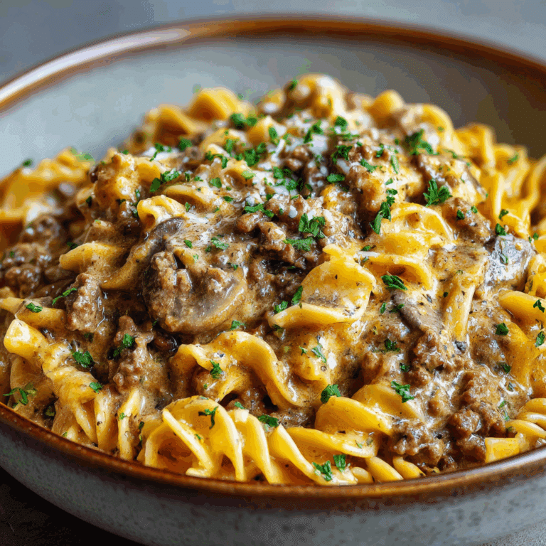Ground Beef Stroganoff