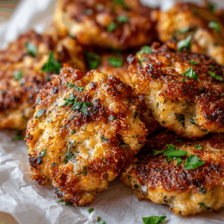 Herb & Cheese Chicken Fritters