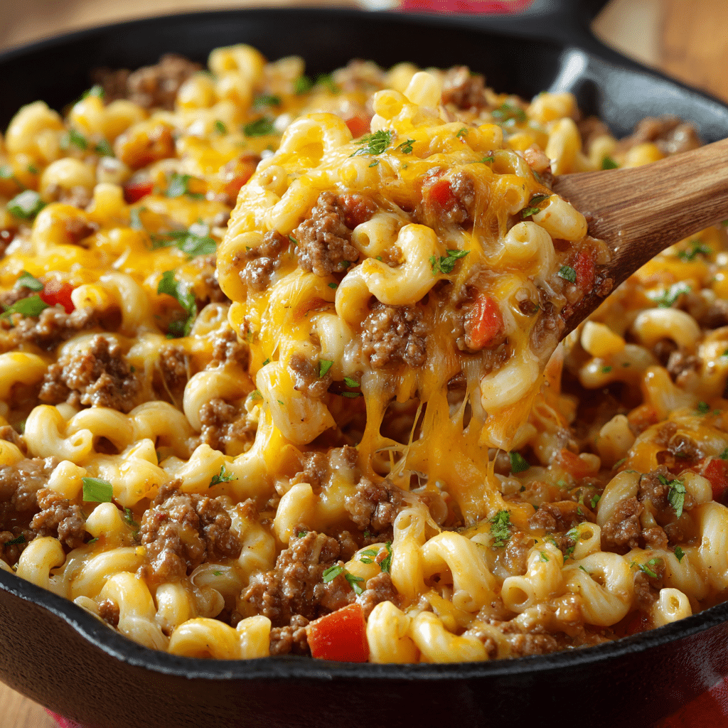 One-Pot Cheeseburger Mac & Cheese