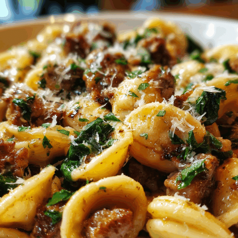 Orecchiette Pasta with Sausage