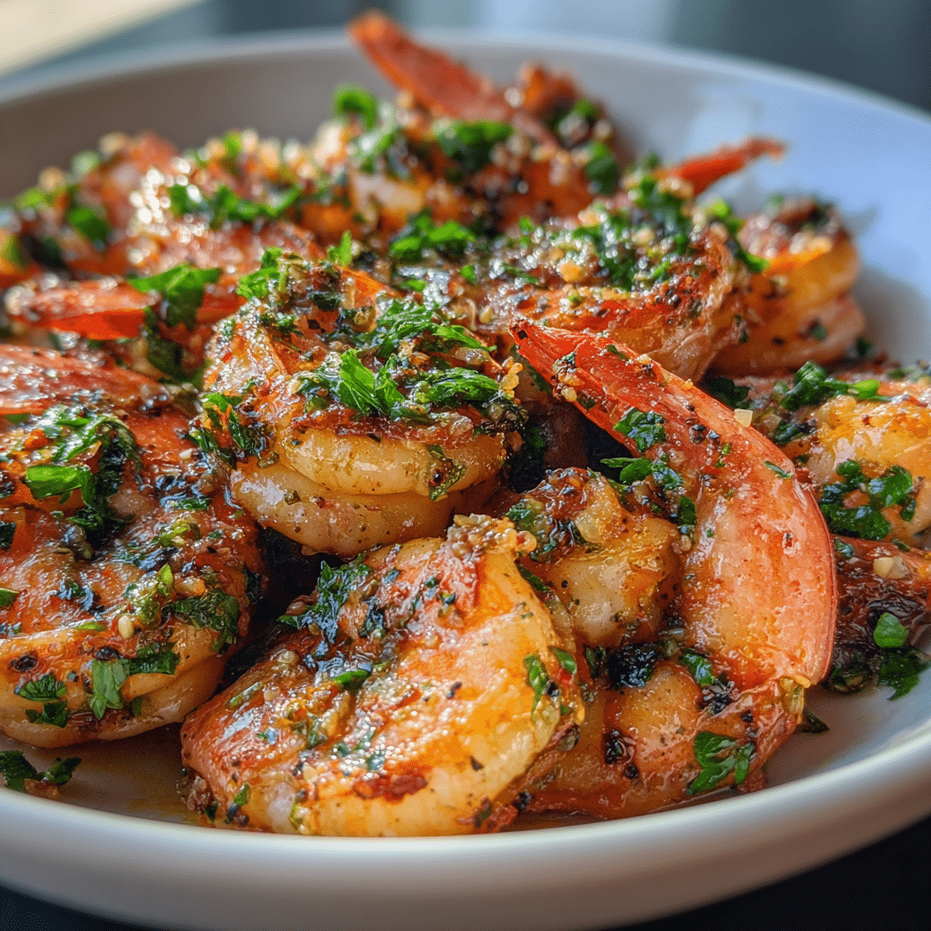 Peppery Garlic Shrimp