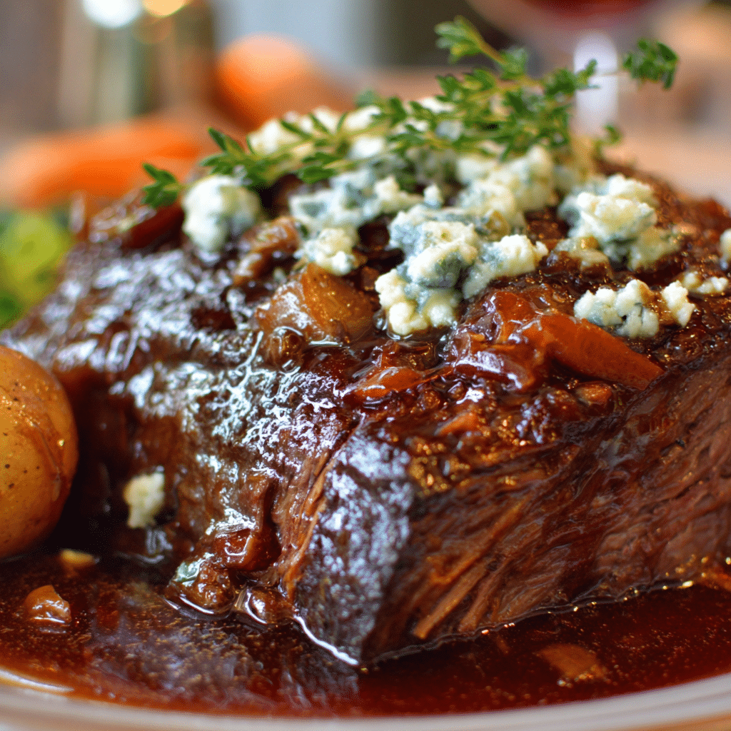Pot Roast with Blue Cheese Gravy