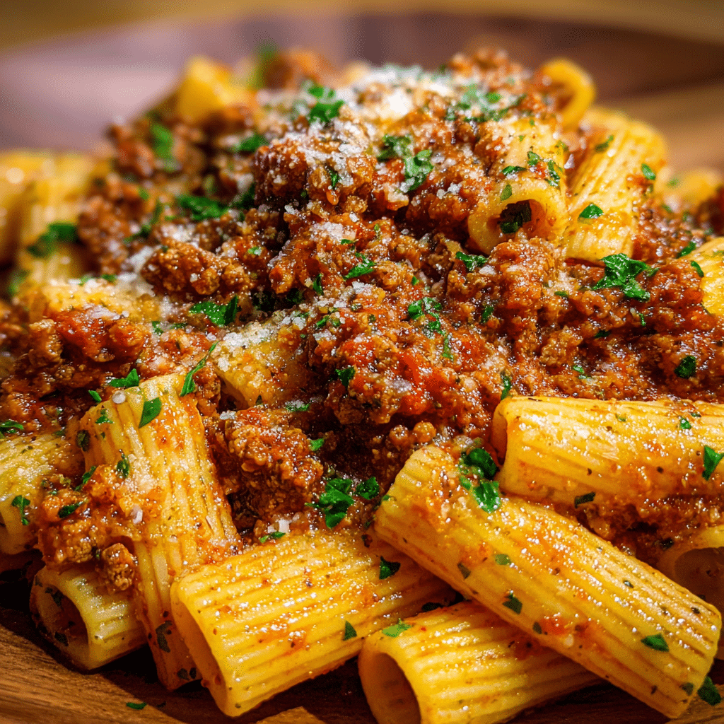 Rigatoni Bolognese