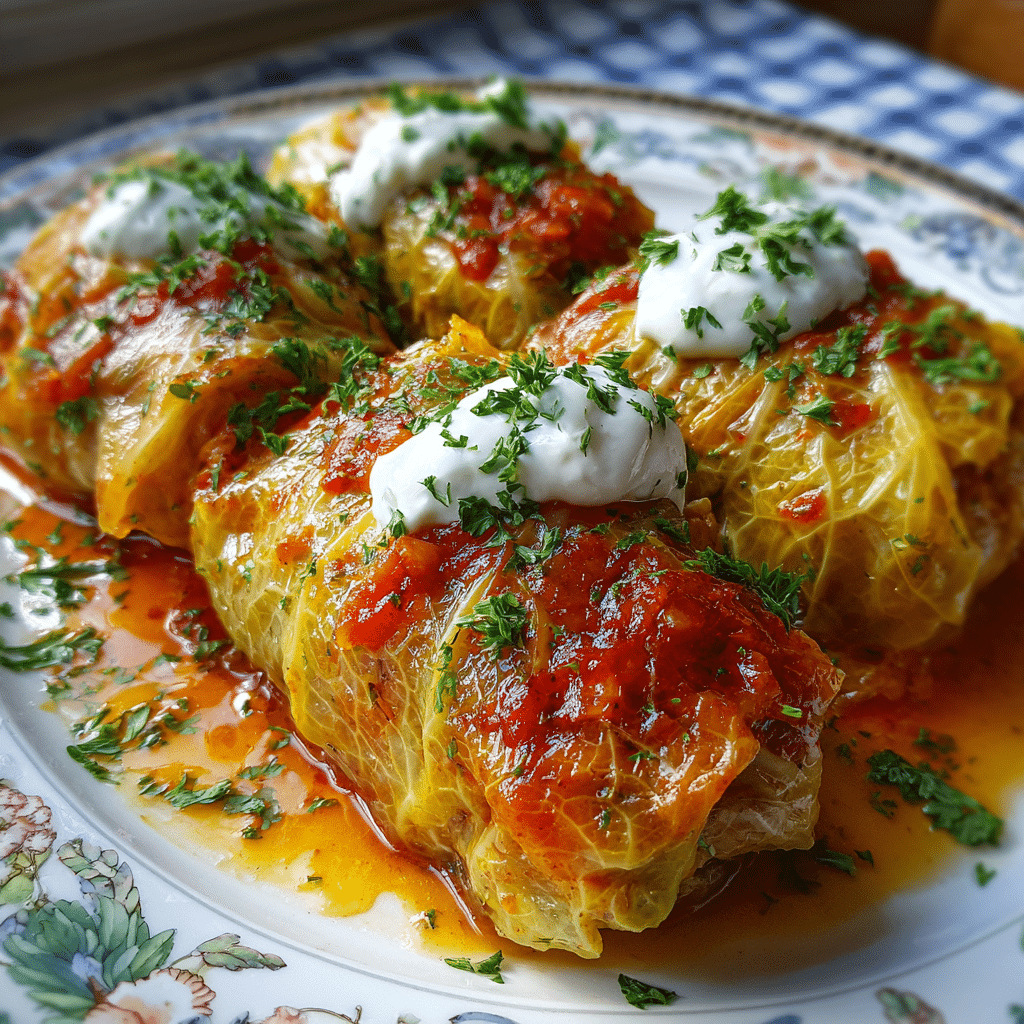 Russian Chicken and Cabbage Rolls