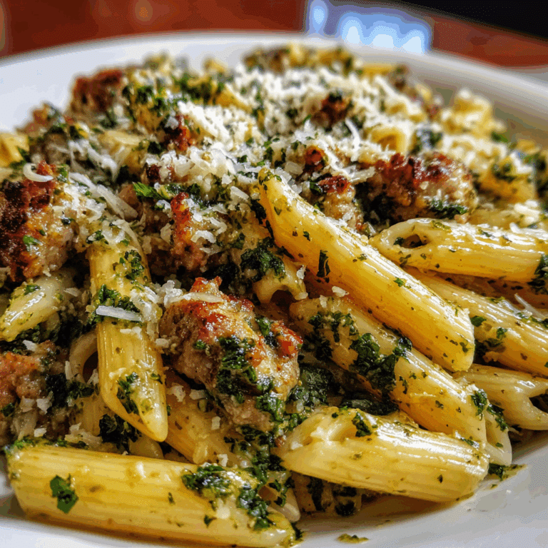 Sausage Pesto Pasta