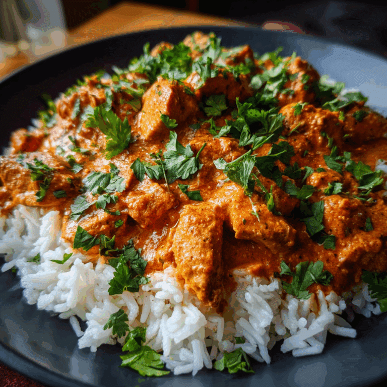 Slow Cooker Butter Chicken & Rice
