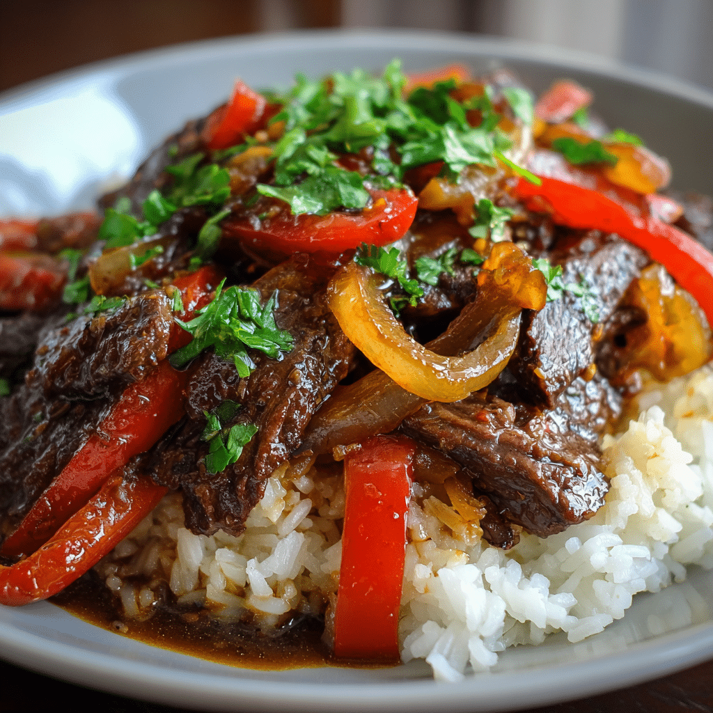 Slow Cooker Pepper Steak
