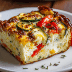 Veggie-Packed Cottage Cheese Egg Bake