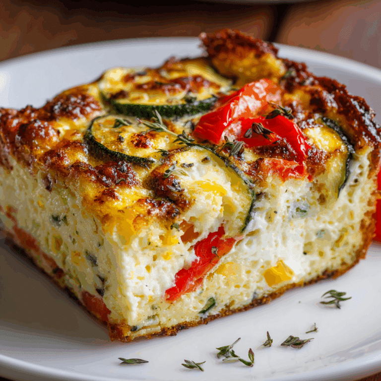 Veggie-Packed Cottage Cheese Egg Bake