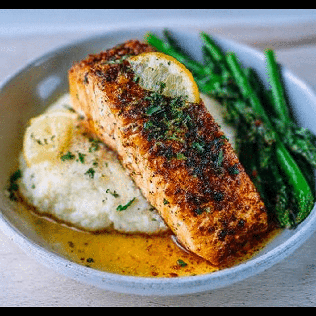 Baked Lemon Garlic Salmon