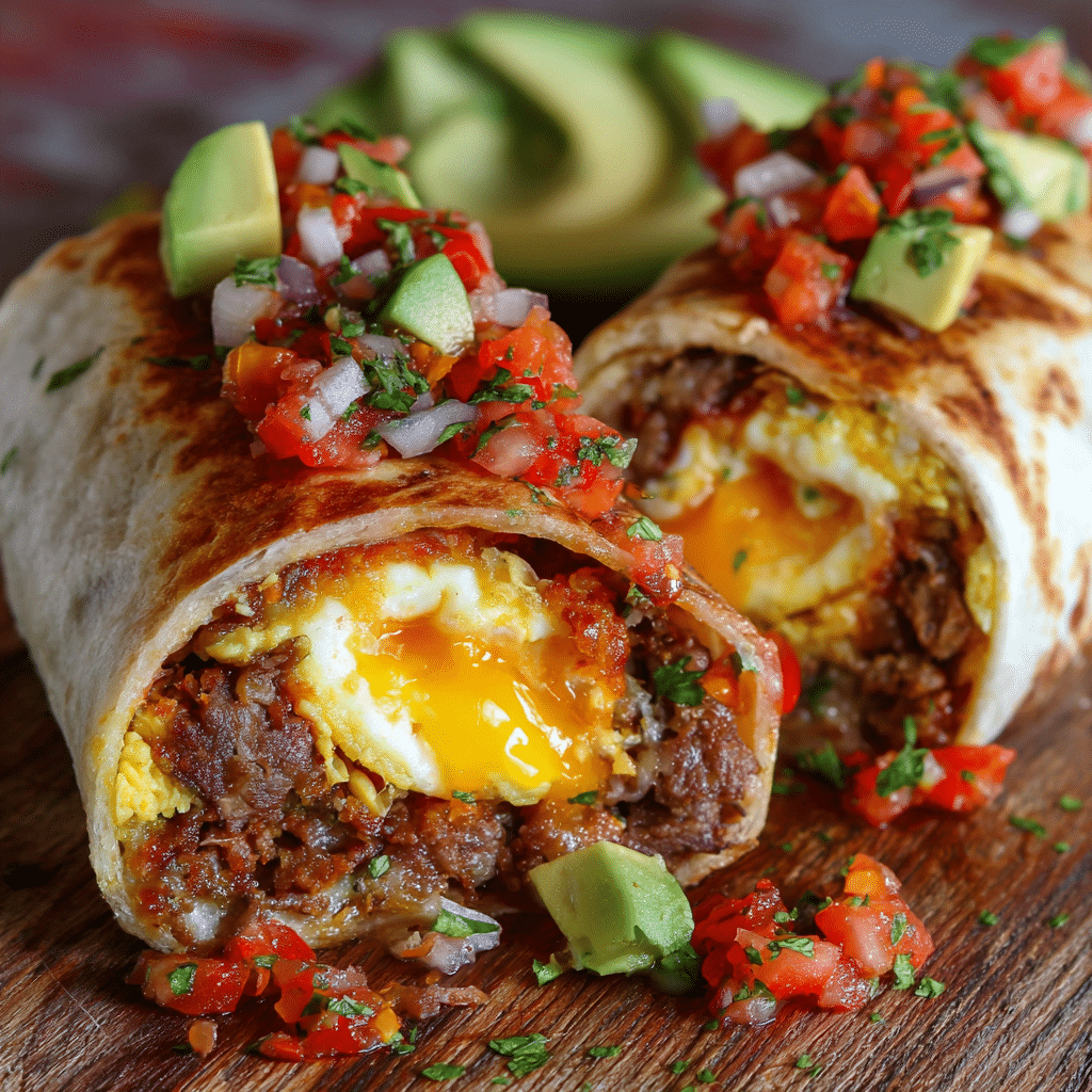 Breakfast Burritos with Salsa