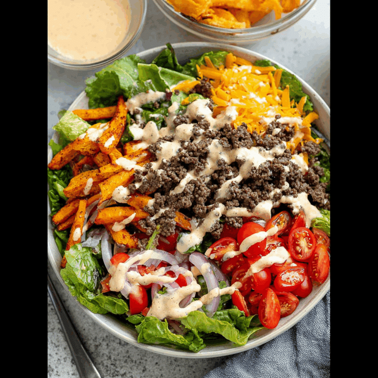 Cheeseburger Salad with Special Sauce