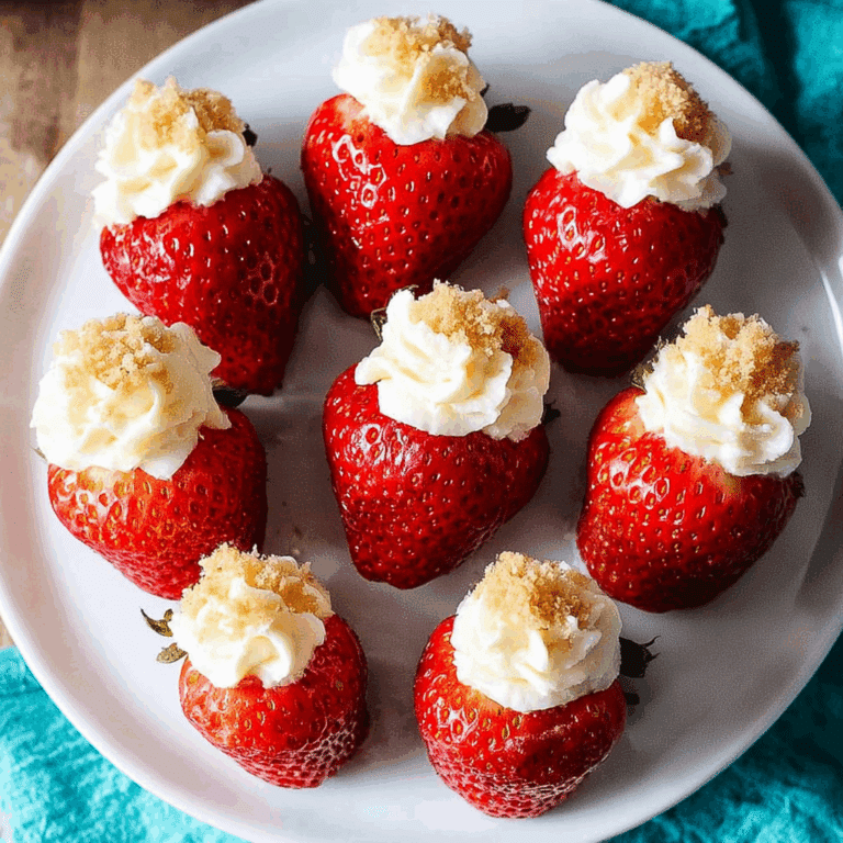 Cheesecake Stuffed Strawberries