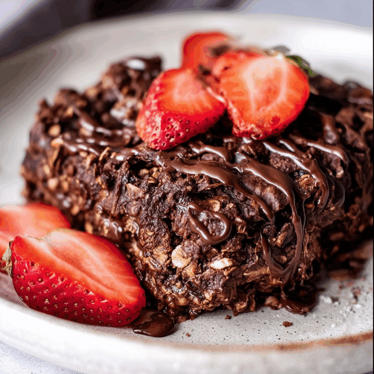 Chocolate Protein Baked Oats