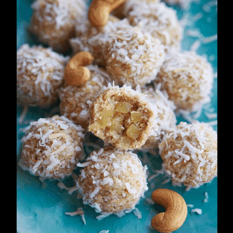 Coconut Cashew Pineapple Bites
