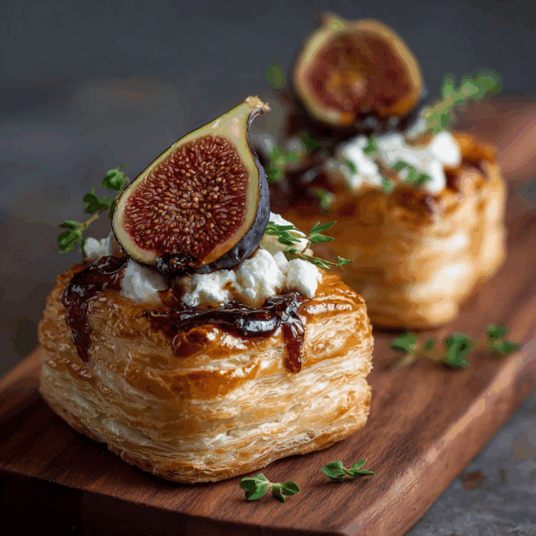 Fig and Goat Cheese Puff Pastry
